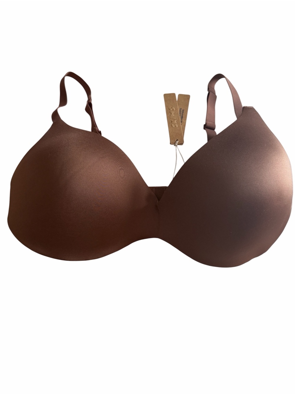 SKIMS Wireless Form pushup plunge bra jasper brown 38DD
